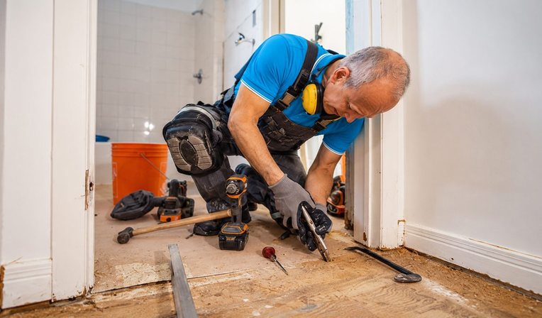 Handyman carrying out a repair